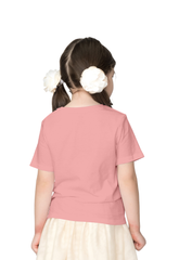 Girls Cotton Candy Love Love Tshirt Back View Comfortable Girls Fir